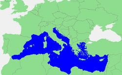 Borders of the Mediterranean Sea