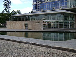 Partial view of the rectory building of the Federal University of Minas Gerais (UFMG)