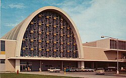 Former airline terminal in the 1960s