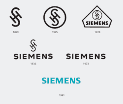 Historical Siemens logos