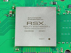 The RSX 'Reality Synthesizer' on a PlayStation 3 motherboard