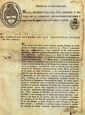 A portion of the "letter of marque" issued to Bouchard by the Argentine government.