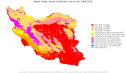 A Köppen climate classification map of Iran