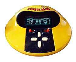 A variant of Pac-Man by the Japanese toy company Tomy from 1981. It was sold as Puck Man in Japan, the original Japanese name of the game.