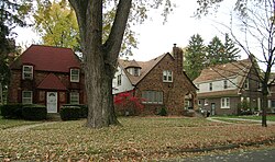 Single-family homes in the Rosedale Park Historic District
