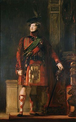 Portrait depicting George during his 1822 trip to Scotland by Sir David Wilkie