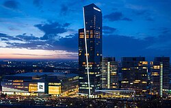 A multifunctional building and financial centre of the city of Almaty