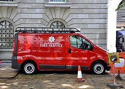 Van of the Royal Household Fire Service, Buckingham Palace