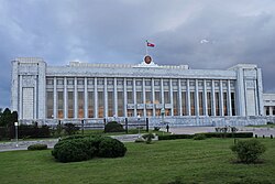 Pyongyang Assembly Hall, seat of the Supreme People's Assembly, the North Korean parliament