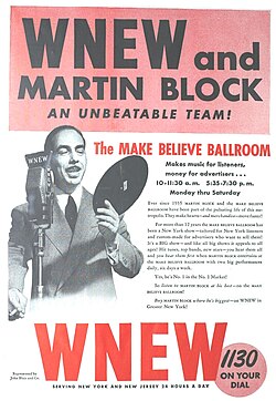 Block's "Make Believe Ballroom" debuted on WNEW in 1935.[7]