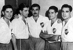 One forward line of the Quinquenio (1939–43)