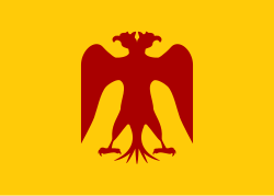 Supposed flag of Saladin, inherited from the Zengids.[116]