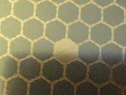 Cross section of a preformed superconductor rod from the abandoned Texas Superconducting Super Collider (SSC)