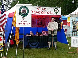 Clan Mackenzie tent at the 2005 Bellingham, Northumberland, England, Highland Games