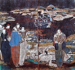 Japanese Christians (Kurisuchan) in Portuguese costume, 16–17th century