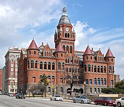 The former Dallas County Courthouse houses the Old Red Museum, displaying artifacts from Dallas County history.