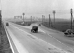 The Italian Autostrada dei Laghi ("Lakes Highway" in the 1950s; now parts of the Autostrada A8 and the Autostrada A9), the first controlled-access highway ever built in the world[9][10]