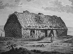 Cottage on Islay, by John Cleveley the Younger, in Pennant's A Tour in Scotland, and Voyage to the Hebrides 1772