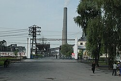 The entrance of the February 8 Vinylon Complex