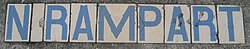 North Rampart Street tiles, Marigny neighborhood