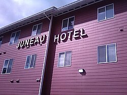 The Juneau Hotel near the Juneau–Douglas Bridge