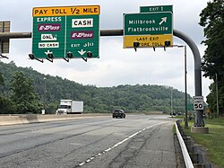 Interstate 80 westbound in Hardwick Township