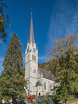 St. Florin Catholic Cathedral in Vaduz