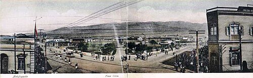The Plaza Colón at the beginning of the 20th century