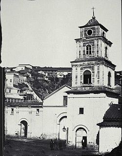 Picture of the Church of San Francisco in 1864