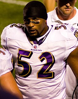 Ray Lewis during a 2008 regular season game.
