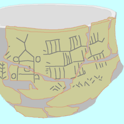 Bronocice pot with the earliest known image of a wheeled vehicle in the world.
