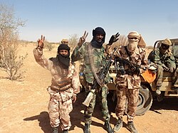 Tuareg separatist rebels in Mali, January 2012