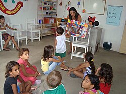 Classroom for initiating children into Spiritism in Boa Ventura, Paraíba