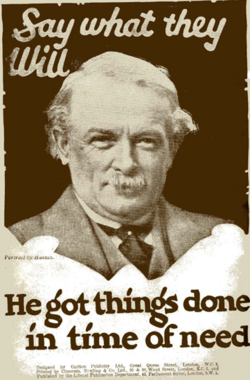 Liberal Party poster from their 1929 general election campaign