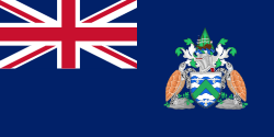The flag of Ascension Island