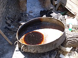 Traditional extraction pot in Iran