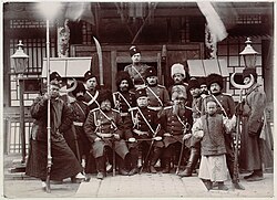 Russian officers in Manchuria