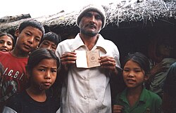 Ethnic Nepalese ("Lhotshampa") migrants that were forcefully expelled from Bhutan, and arrived in Nepal in the early 1990s
