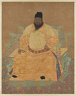 The Xuande Emperor (r. 1425–1435); he stated in 1428 that his populace was dwindling due to palace construction and military adventures. But the population was rising under him, a fact noted by Zhou Chen—governor of South Zhili—in his 1432 report to the throne about widespread itinerant commerce.[216]