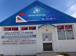 Antarctic office in Ushuaia