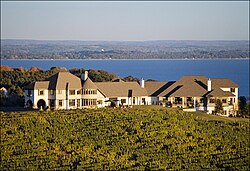 Chateau Chantal, a winery and designated American Viticultural Area, is located on the Old Mission Peninsula