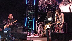 Aerosmith performing at Quilmes Rock in Buenos Aires, Argentina, on April 15, 2007