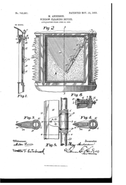Anderson's 1903 window cleaner design