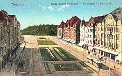 King Ferdinand Boulevard (now Victory Square) in 1926