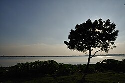 An example of the many wetlands and lakes that surround Bidhannagar