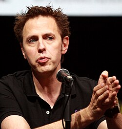 Gunn promoting the film at the 2013 San Diego Comic-Con