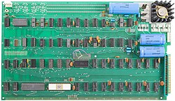 The Apple I, the company's first product, was sold as an assembled board without a keyboard, power supply, or case.