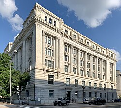 The John A. Wilson Building on Pennsylvania Avenue, headquarters for much of the Government of the District of Columbia, including the offices of the mayor and D.C. Council