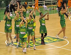Stadium Casablanca celebrating a win in 2015