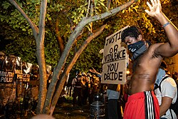George Floyd protests at Lafayette Square, Washington D.C., May 30, 2020